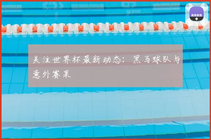 关注世界杯最新动态:黑马球队与意外赛果